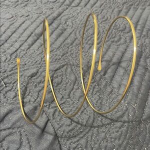 Gold Spiral arm bangle bracelet